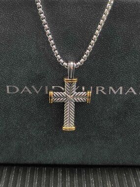 David Yurman 925 Silver Necklaces with Original Pouch